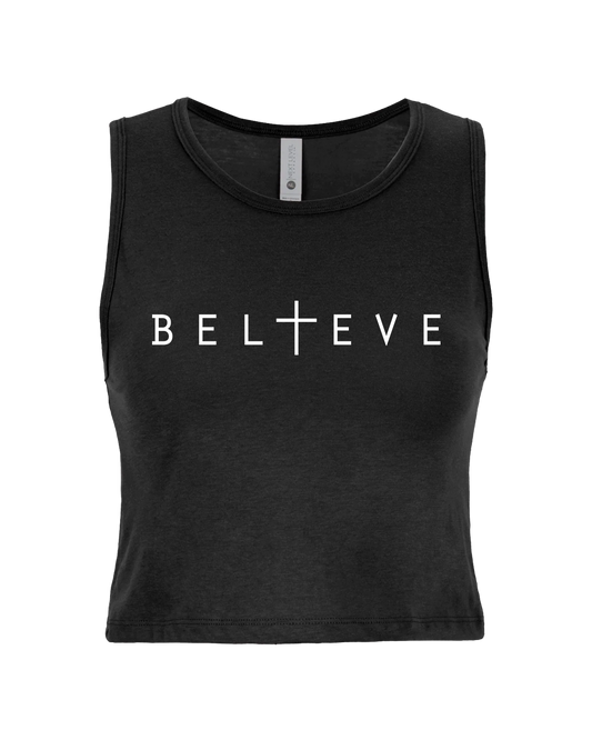 Believe Sleeveless Crop Top