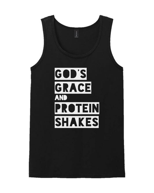 Men's God's Grace and Protein Shakes Tank Top