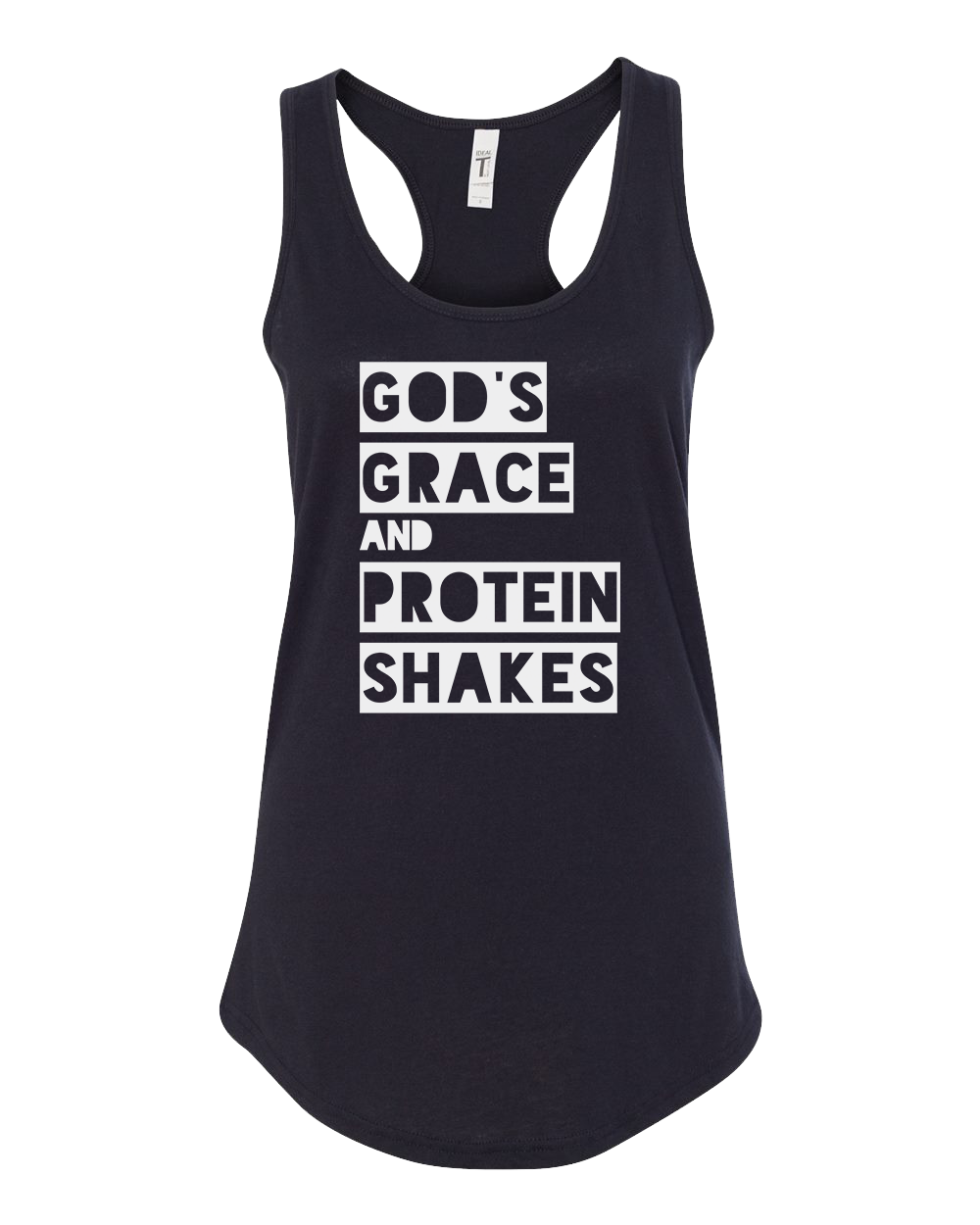 Women's God's Grace and Protein Shakes Tank Top