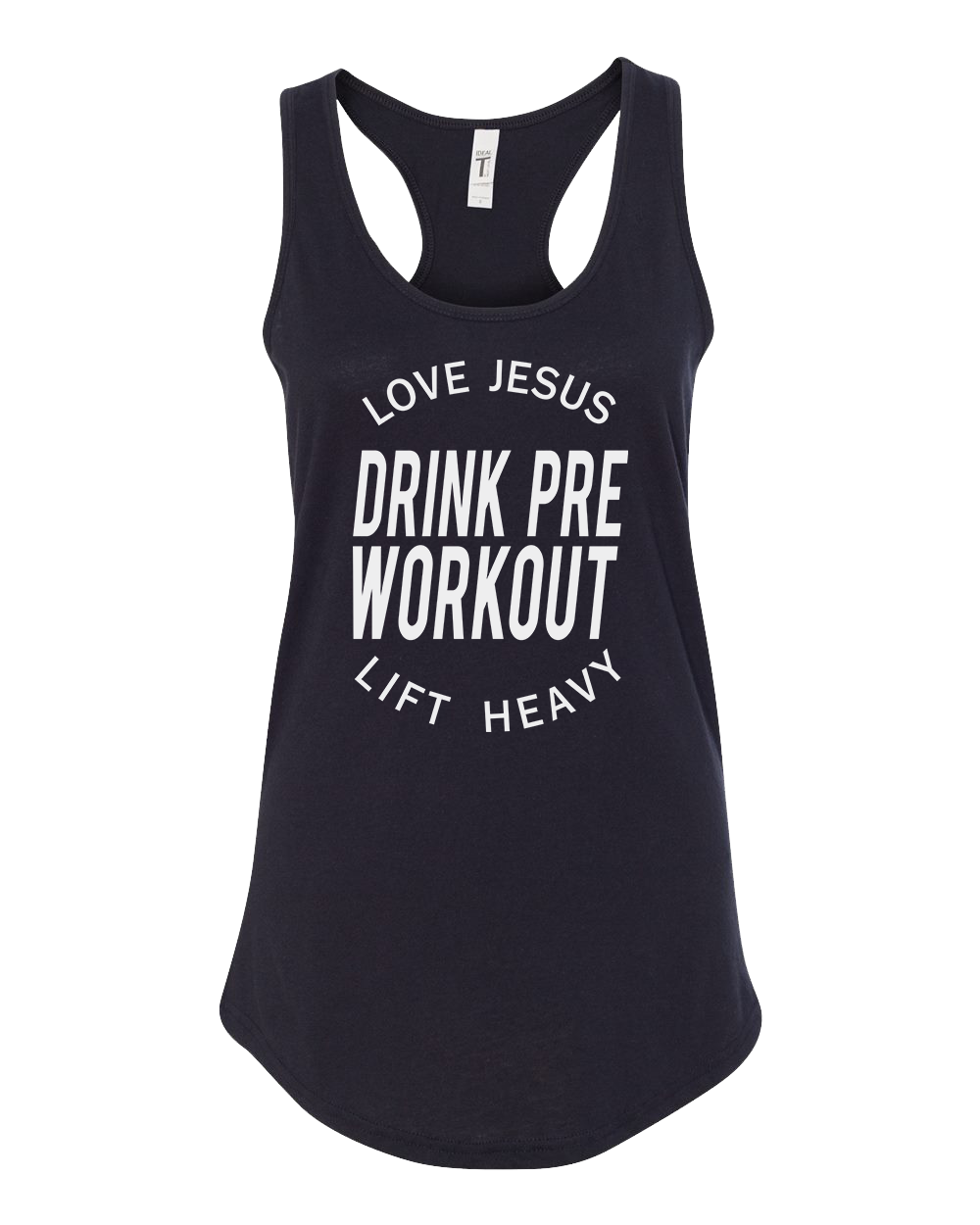 Women's Love Jesus Drink Pre Workout Tank Top