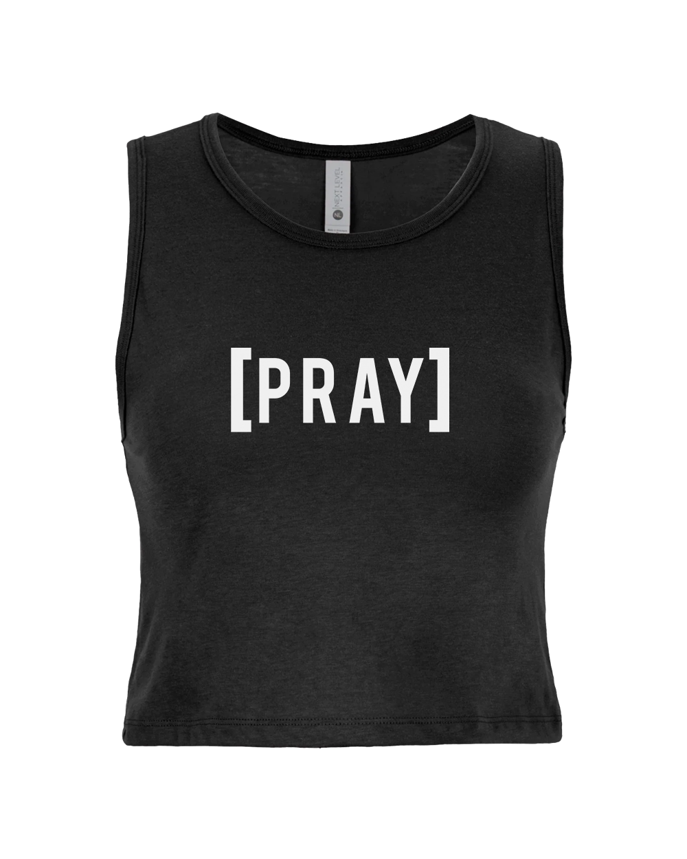 Pray Sleeveless Crop Top